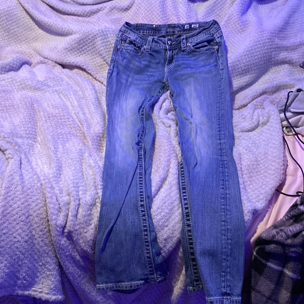 Miss Me Y2K Rhinestone Grunge Jeans